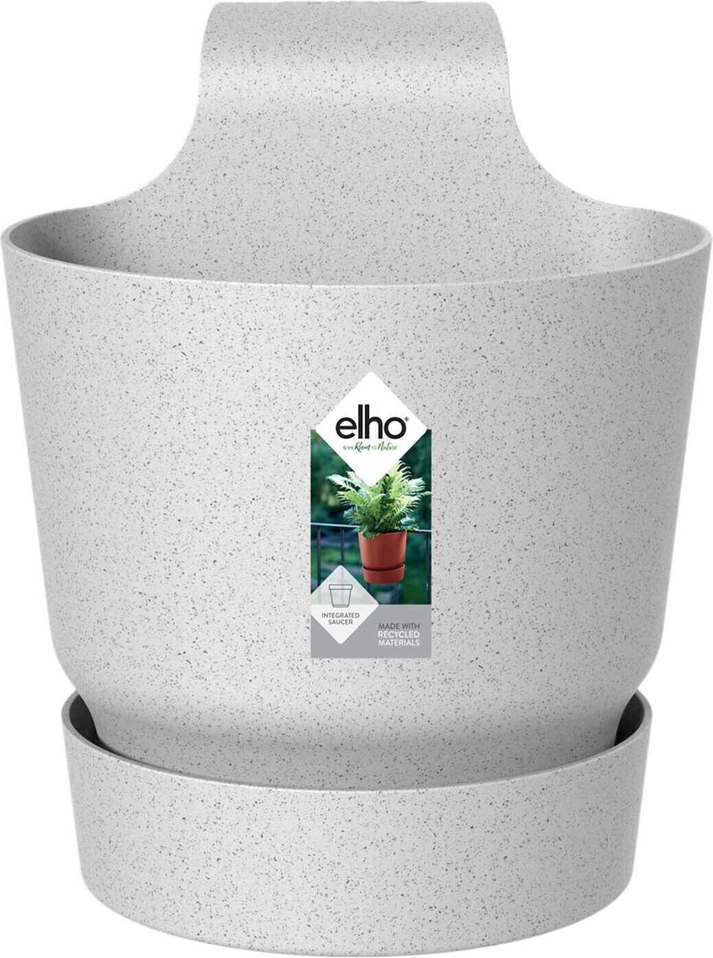 Elho balkonbak Greenville grijs D 19,5 H 23 cm