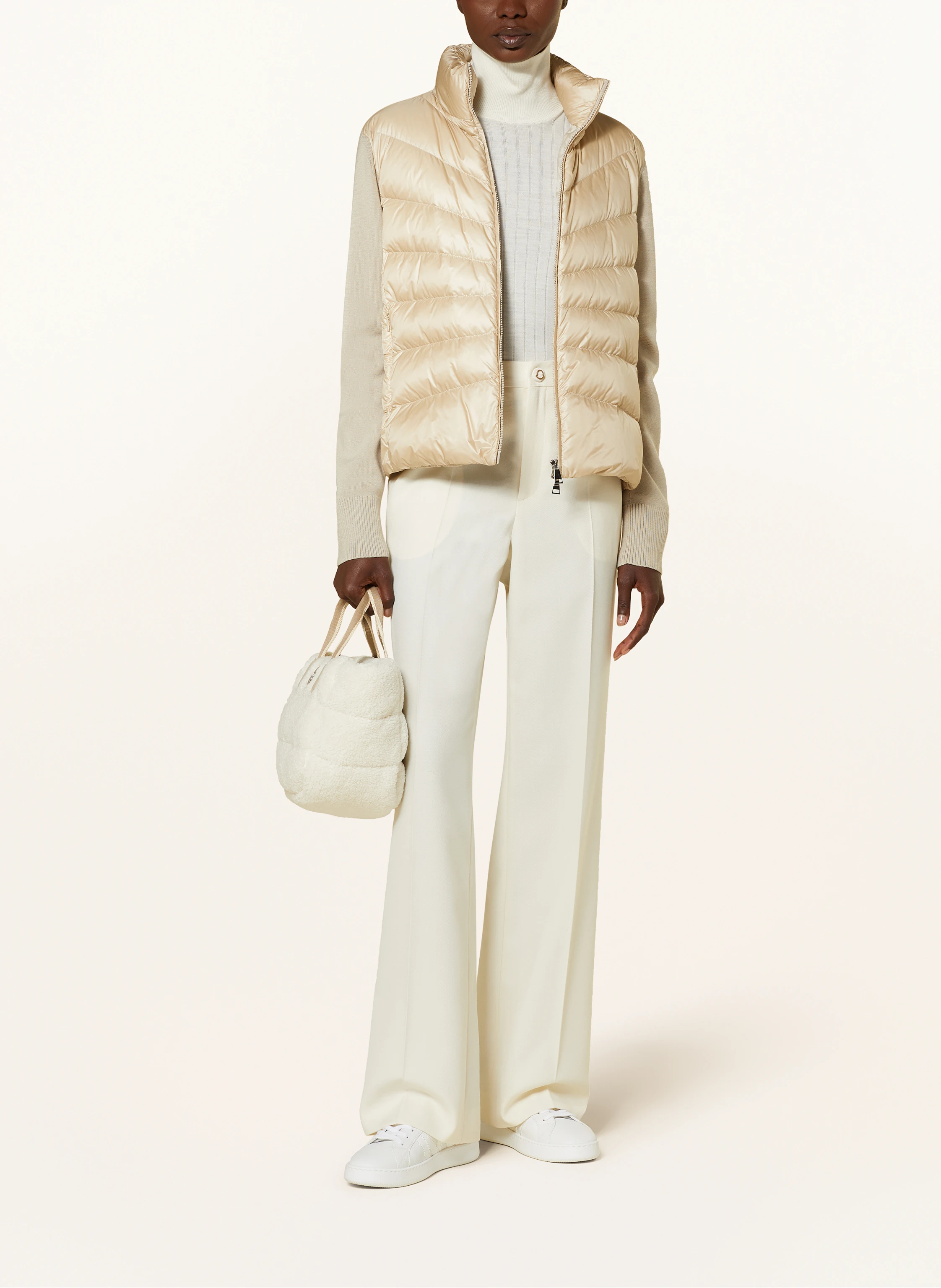 MONCLER Daunenjacke im Materialmix