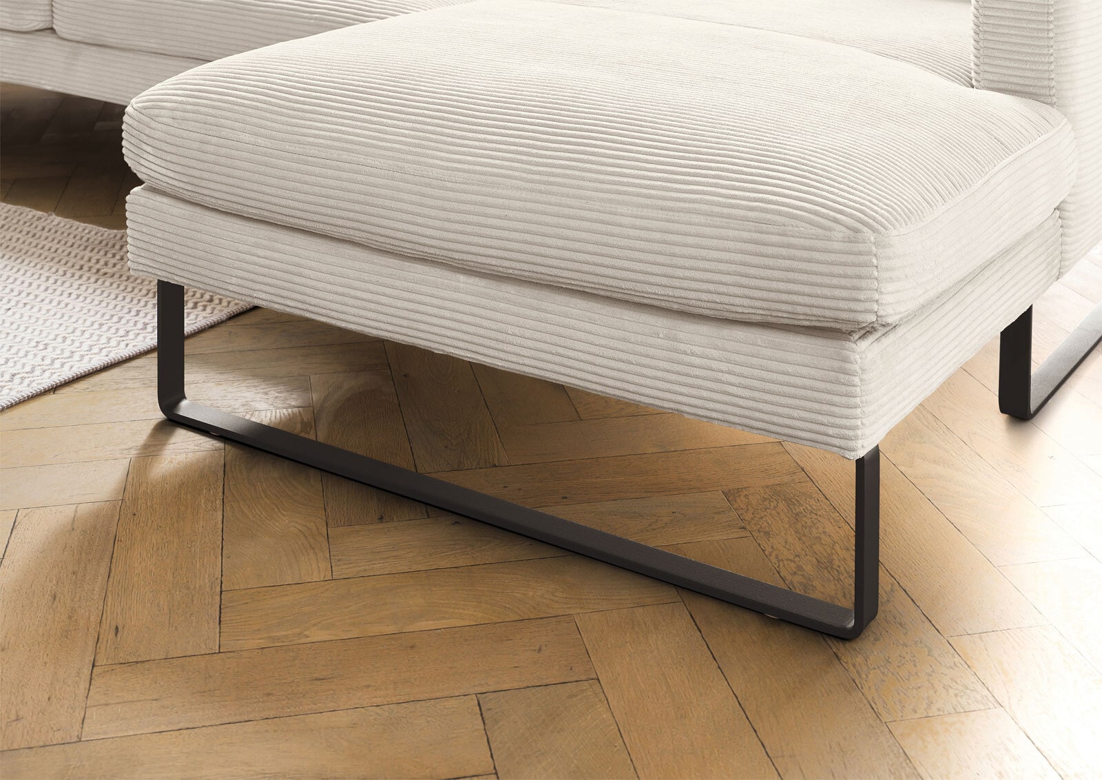 Ole Gunderson Ecksofa ROMA 298 x 154 cm Cord nature