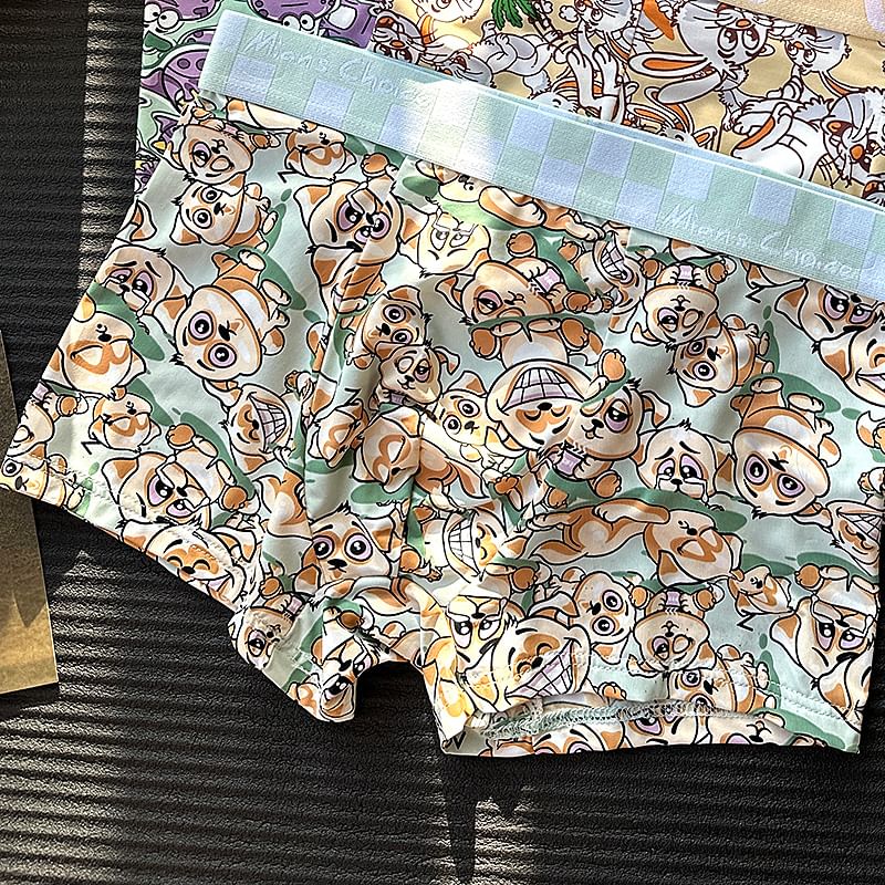 Pancherry - Cartoon Print Boxershorts / Set