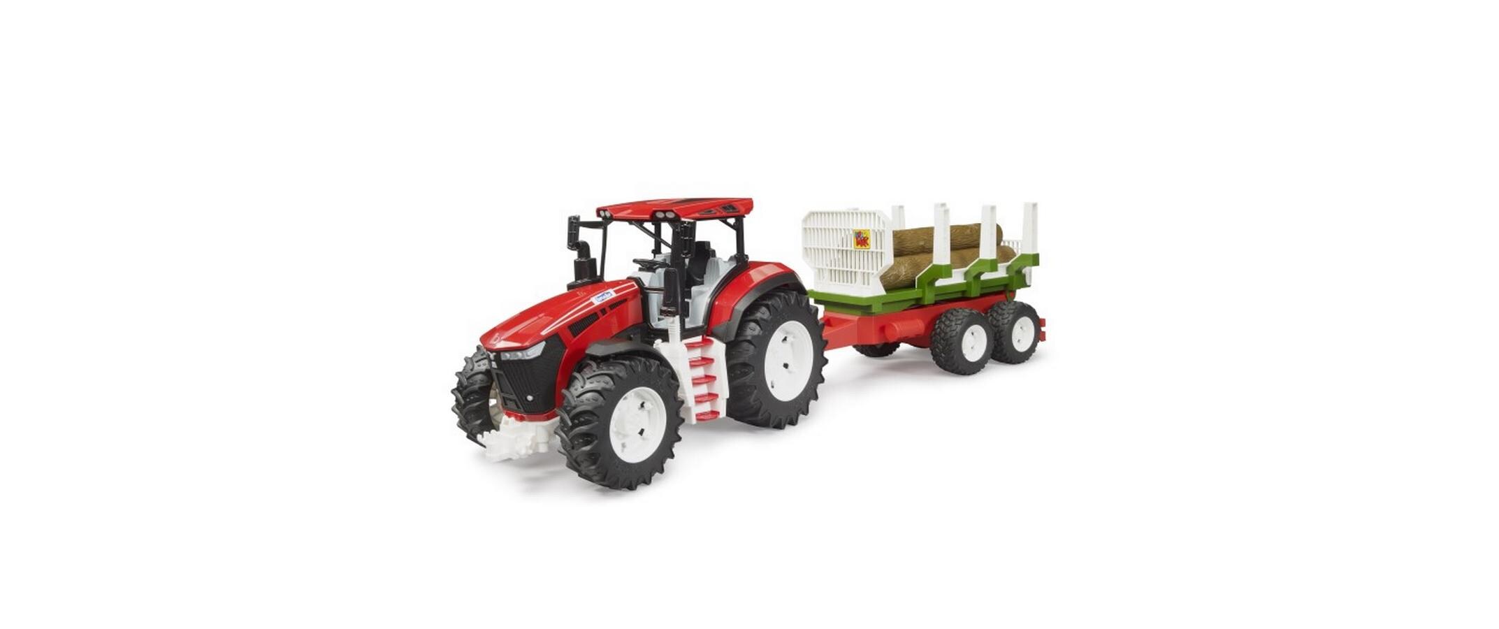 Track Builder ROADMAX mit RückeanhängerSpielzeug-Traktor für Kinder