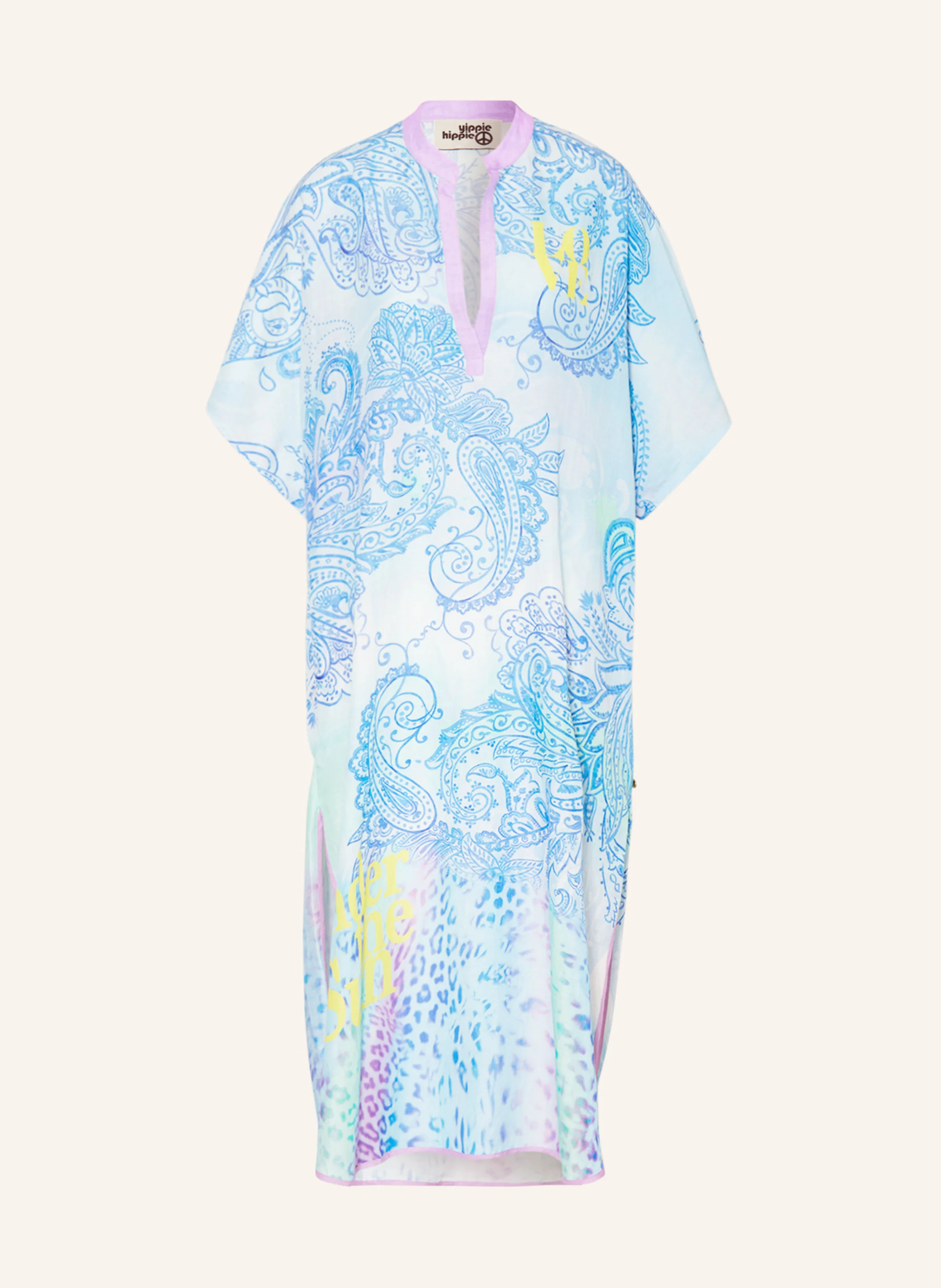 yippie hippie Kleid mit Leinen