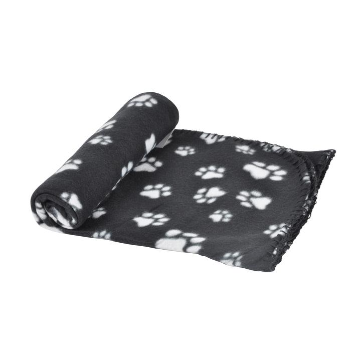 PLAID CHIEN 100X70CM DESIGN PATTOU NOIR