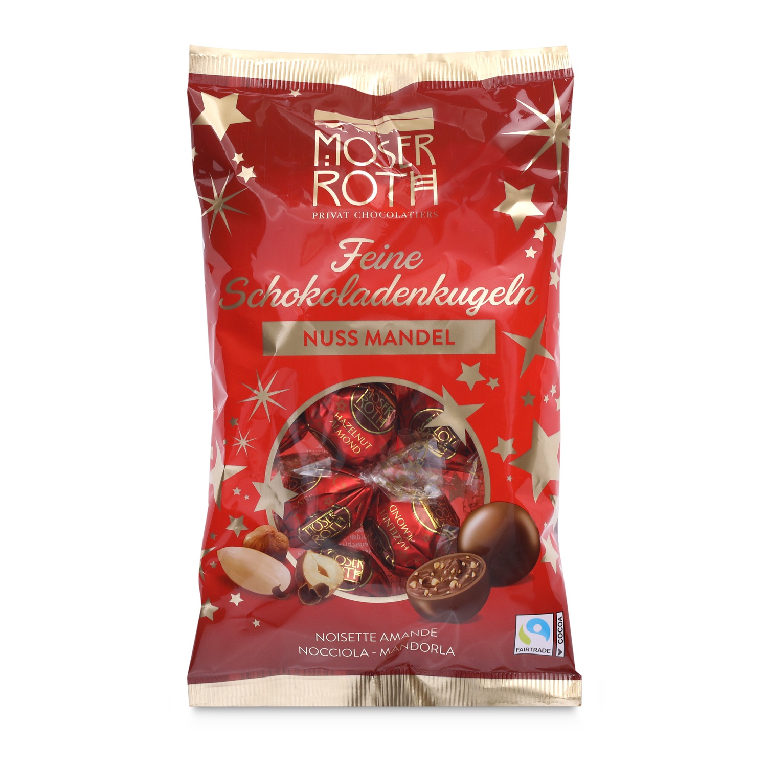 MOSER ROTH Premium Schokokugeln, Nuss Mandel 150 g