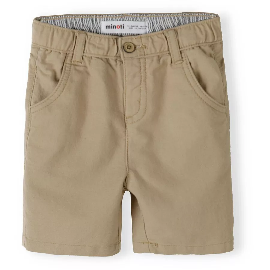 MINOTI Hemd und Shorts im Set HellblauSandbraun