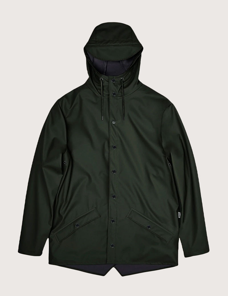 RAINS VESTE IMPERMÉABLE LONGUE MIXTE W3 KAKI