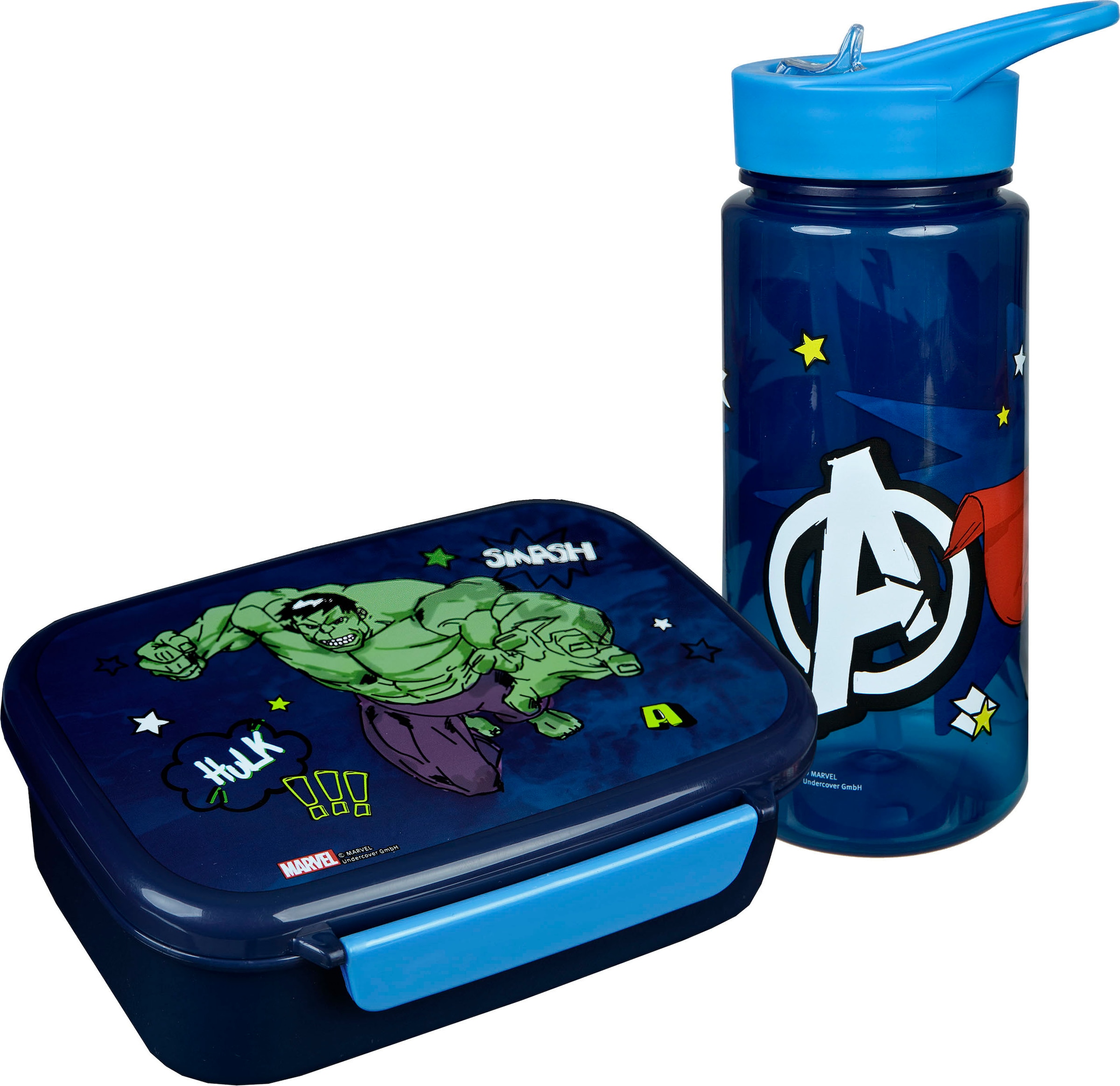 Scooli Lunchbox »Brotzeitdose & Trinkflasche, Avengers« Set, 2 Stk. tlg. mit Trinkflasche