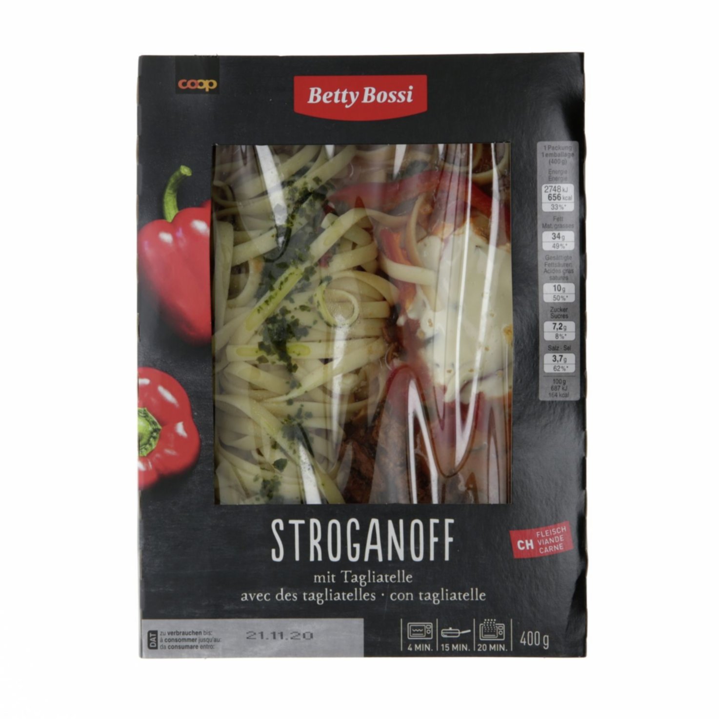 Betty Bossi Stroganoff mit Tagliatelle