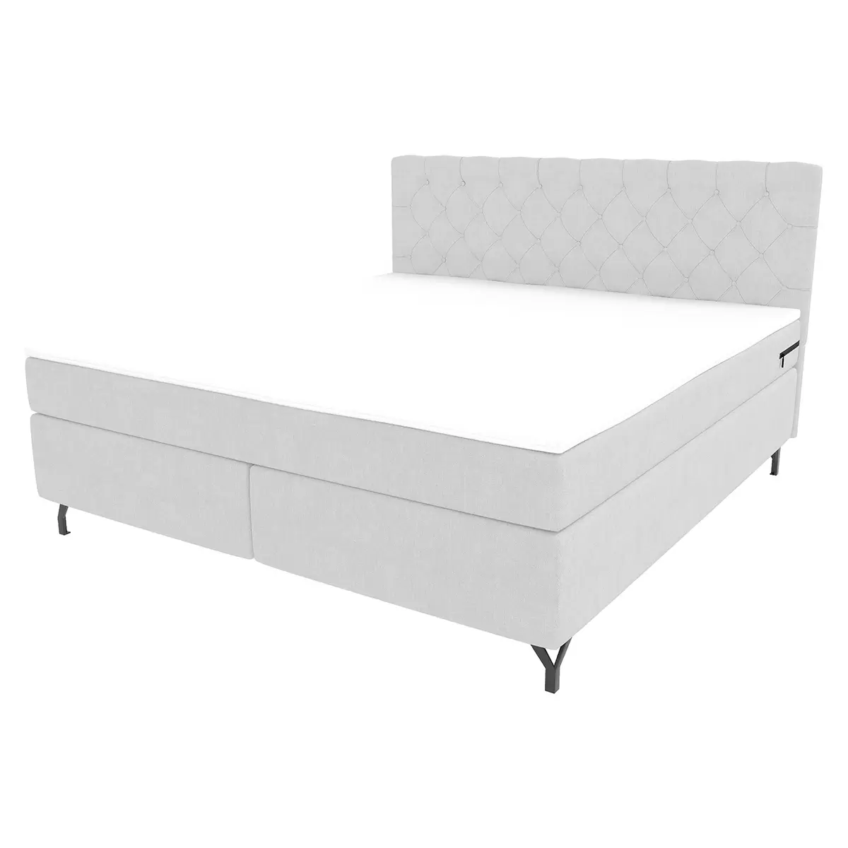 Boxspringbett Reno 180x200 Hellgrau