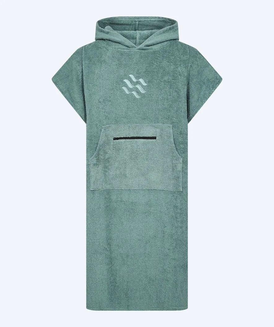 Watery badeponcho til voksne - Bomuld - Forrest Green