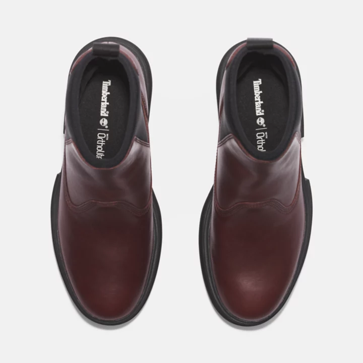 Bota Chelsea Everleigh Feminina na cor Borgonha