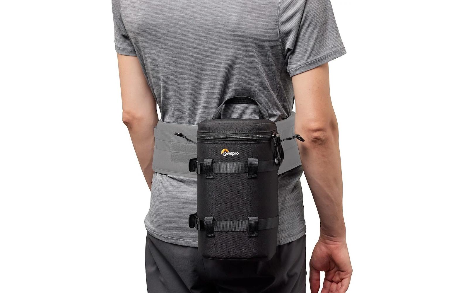 Objektivtasche ProTactic LCS 12 x 24 IIIGepolsterte Tasche mit Zurrgurt für Objektive bis zu 12 cm Durchmesser und 24 cm Länge