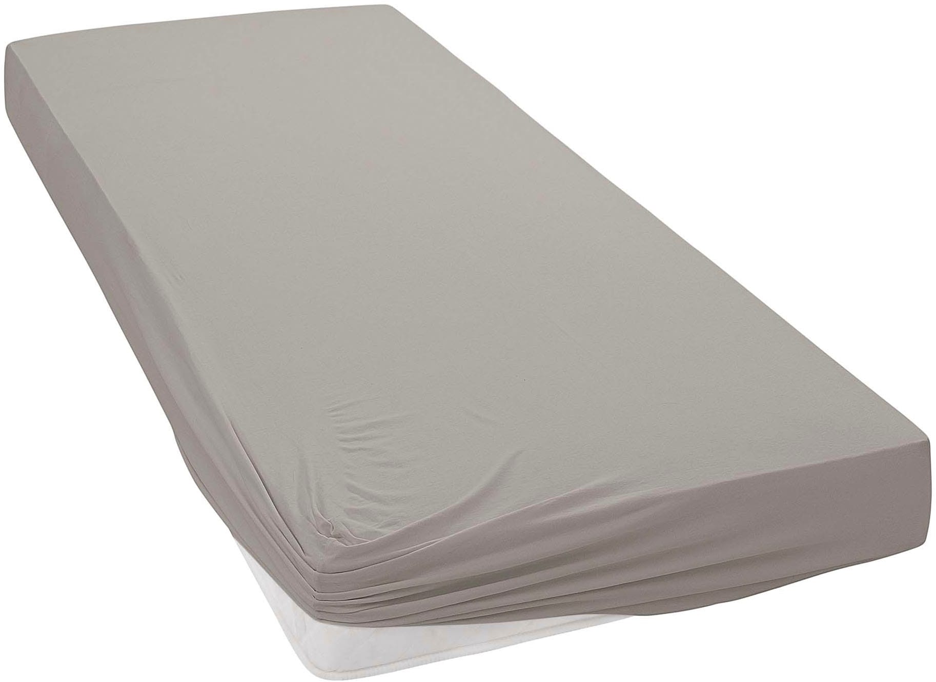 Janine Spannbettlaken »MAKO-FEINJERSEY 5007« aus 100% Baumwolle, für Matratzen bis 26 cm Höhe