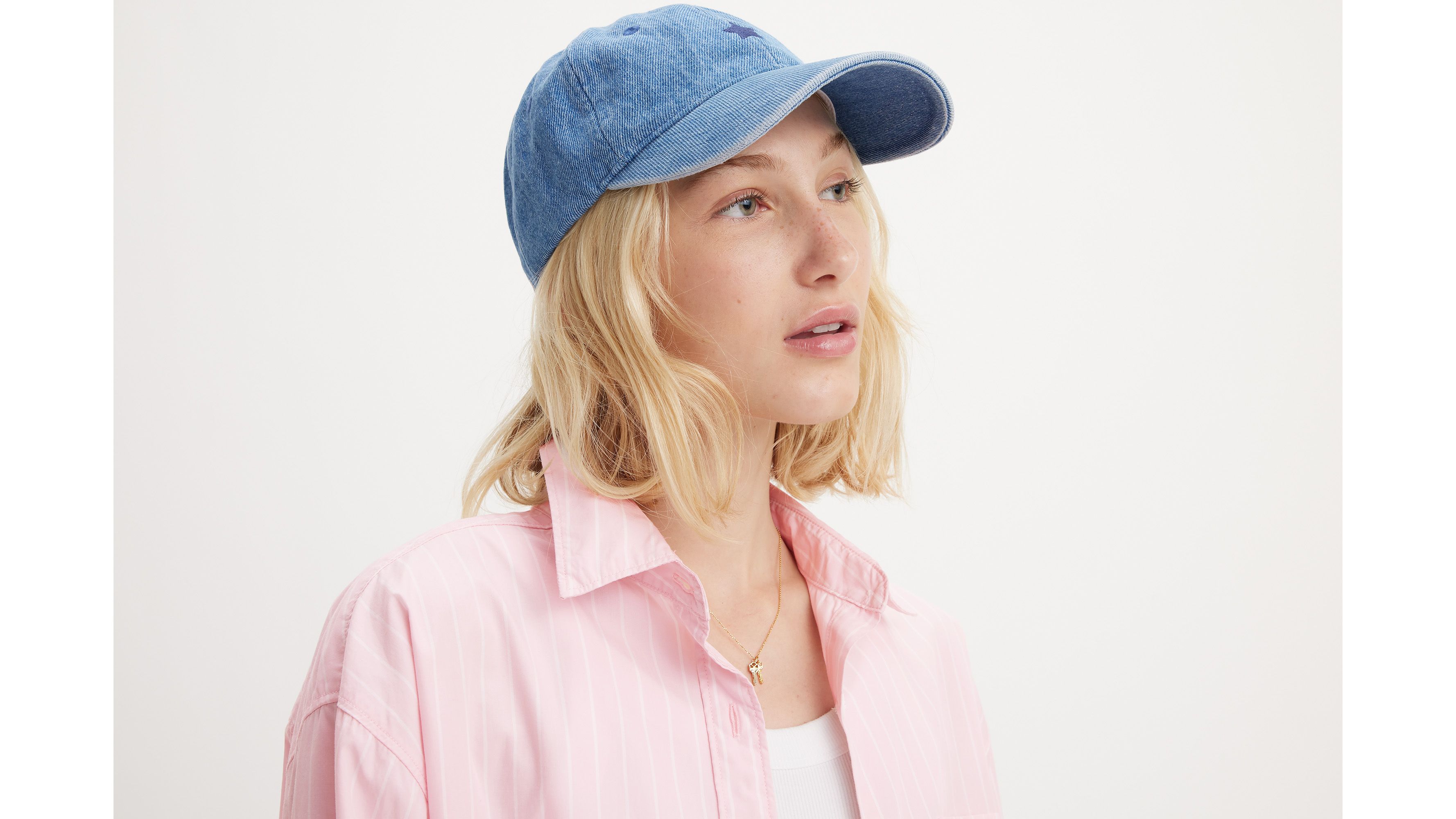 Casquette mini graphique - Denim - Bleu