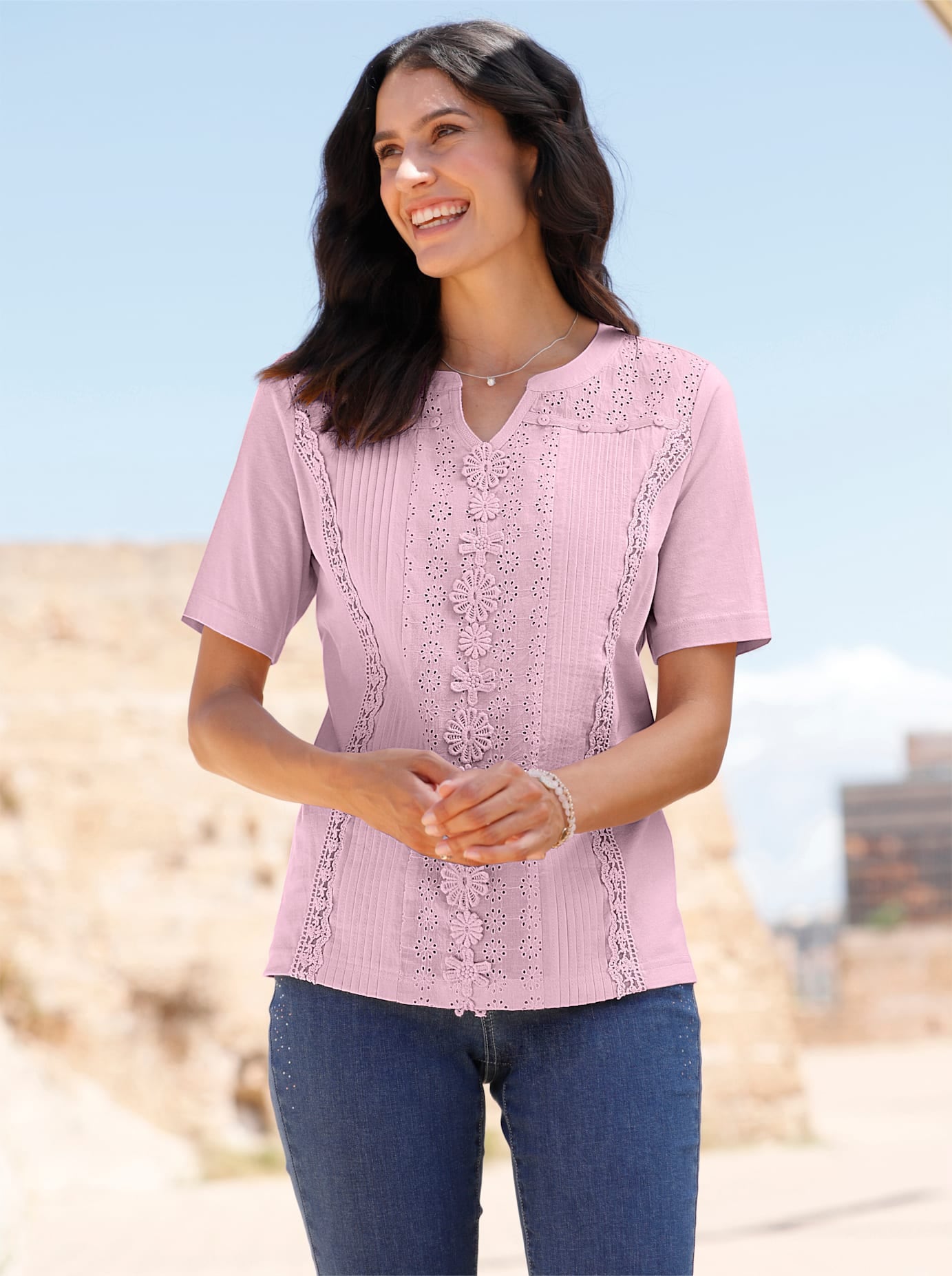 Inspirationen Spitzenshirt »Shirt«, 1 Stk.