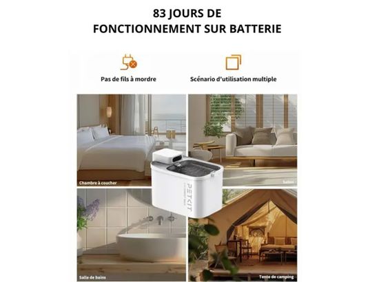 PETKIT - Fontaine à eau connectée EVERSWEET MAX UVC - 8276