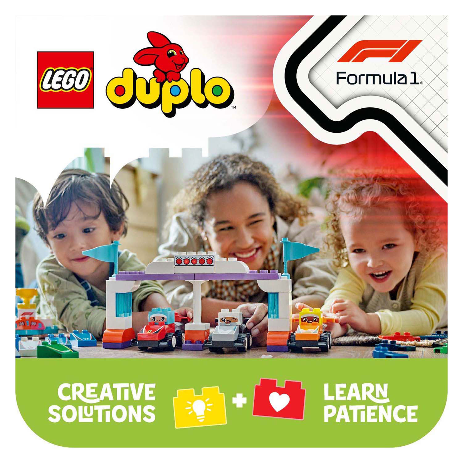 LEGO DUPLO Town 10445 F1 Team Racewagens en Coureurs