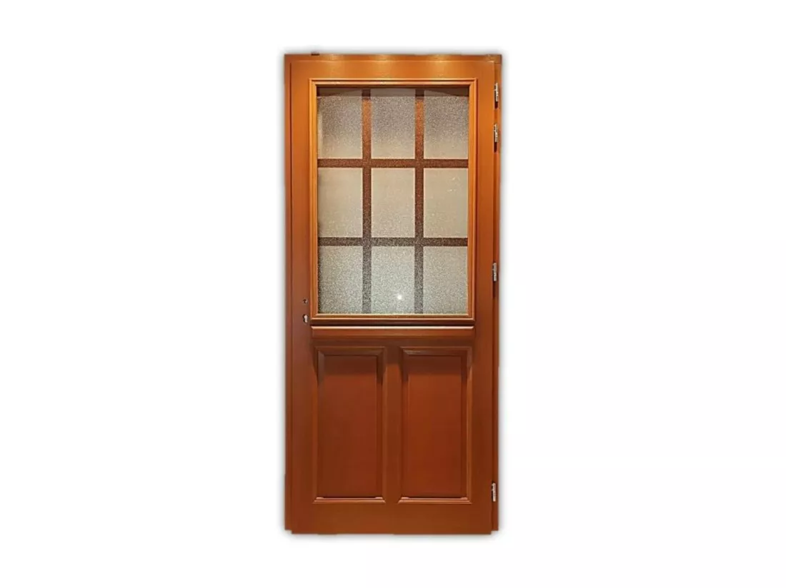 Porte D'Entrée Bois Vitrée, Alena, H,215Xl,90 P,Gauche Côtes Tableau
