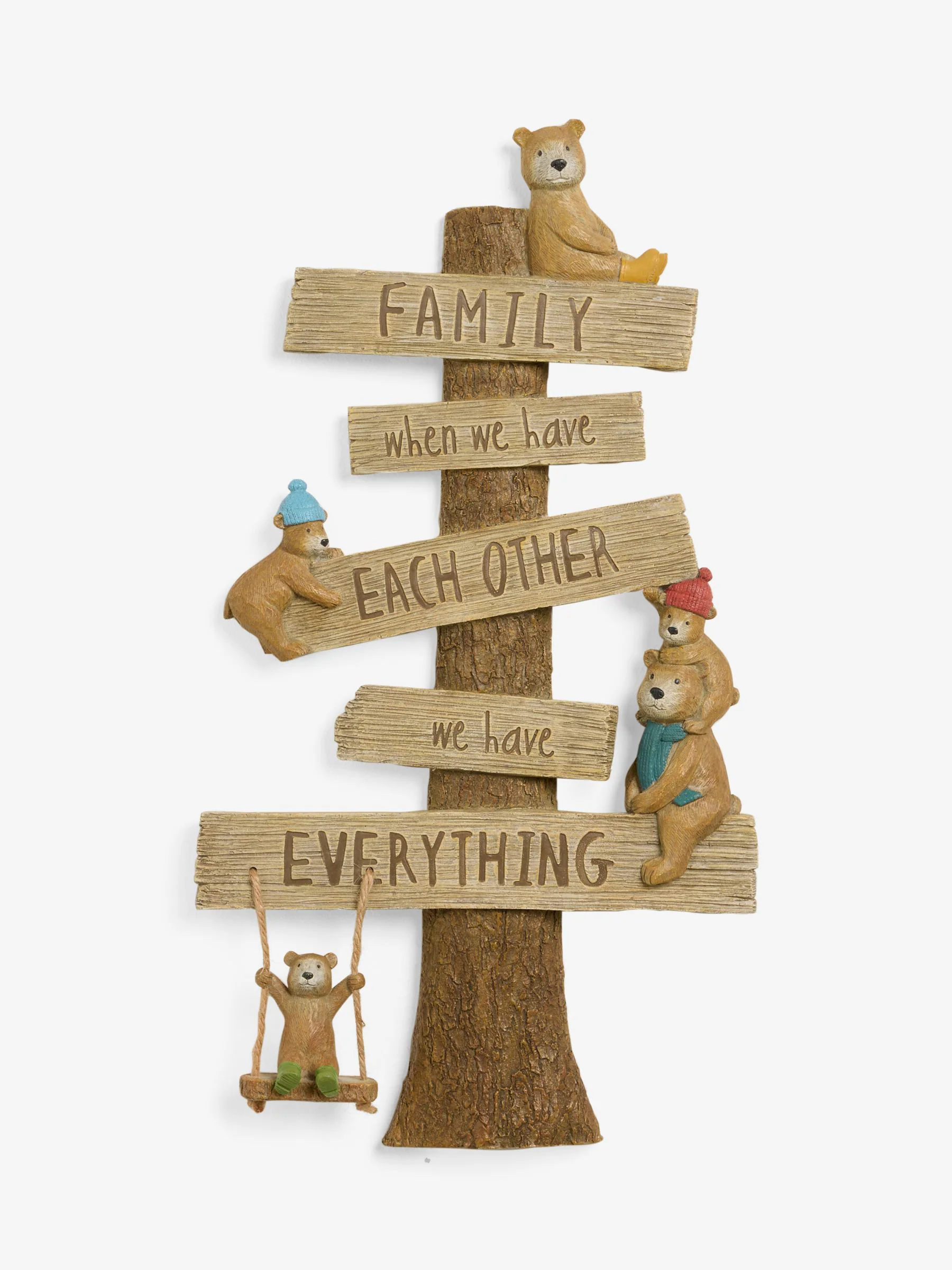 Bertie Bear familie wanddecoratie