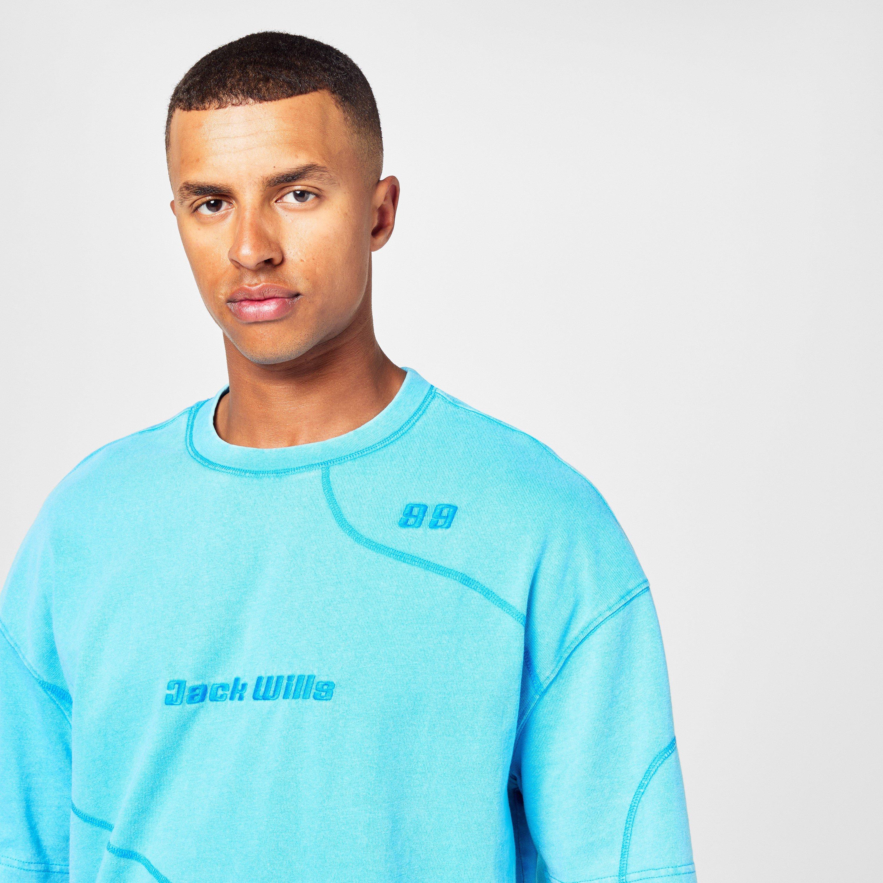 Jack Wills JW Sunbleach Cut And Sew T Shirt