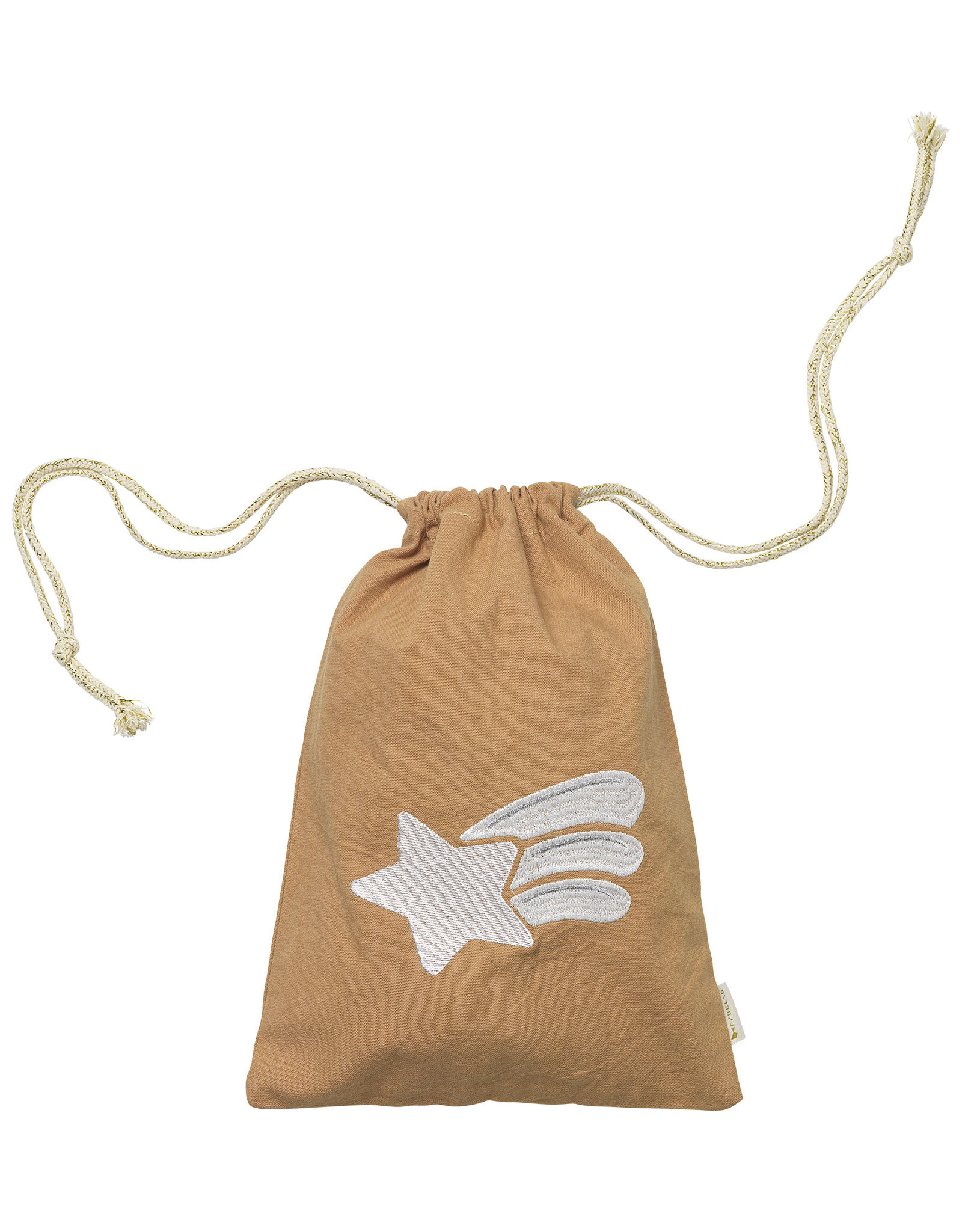 Geschenke-Stoffbeutel SHOOTING STAR (34x23) in caramel