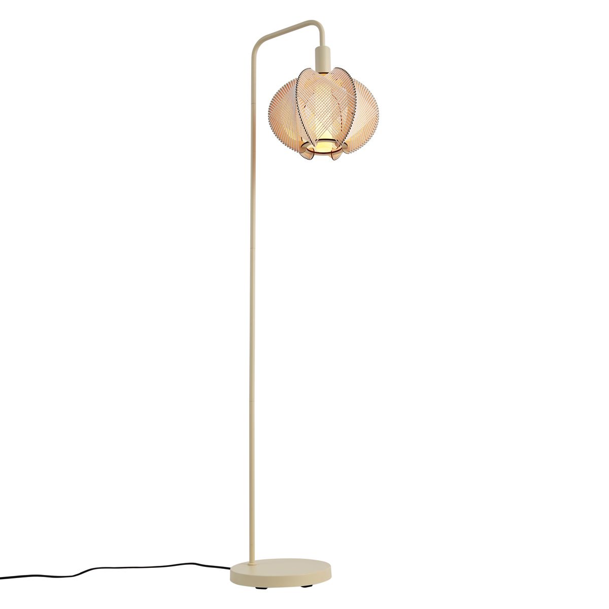 Japandi vloerlamp beige met kap - Gertie