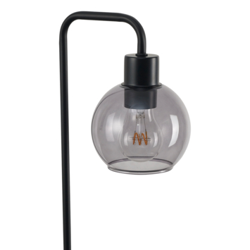 Tafellamp Esfera zwart rookglas
