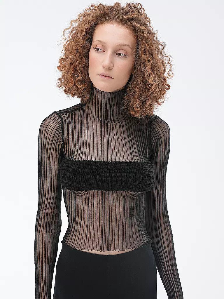 MSGM Langarmshirt schwarz