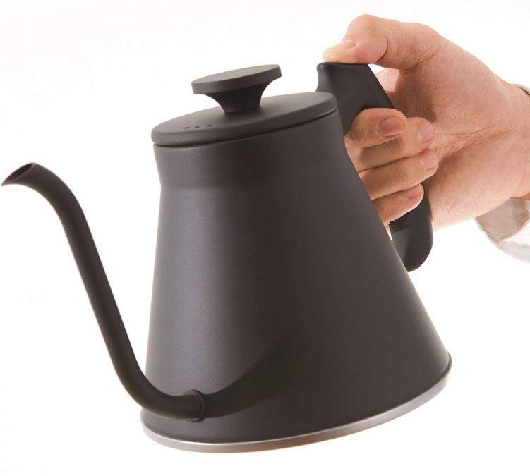Bouilloire versante 800 ml Noir V60 col de cygne - HARIO