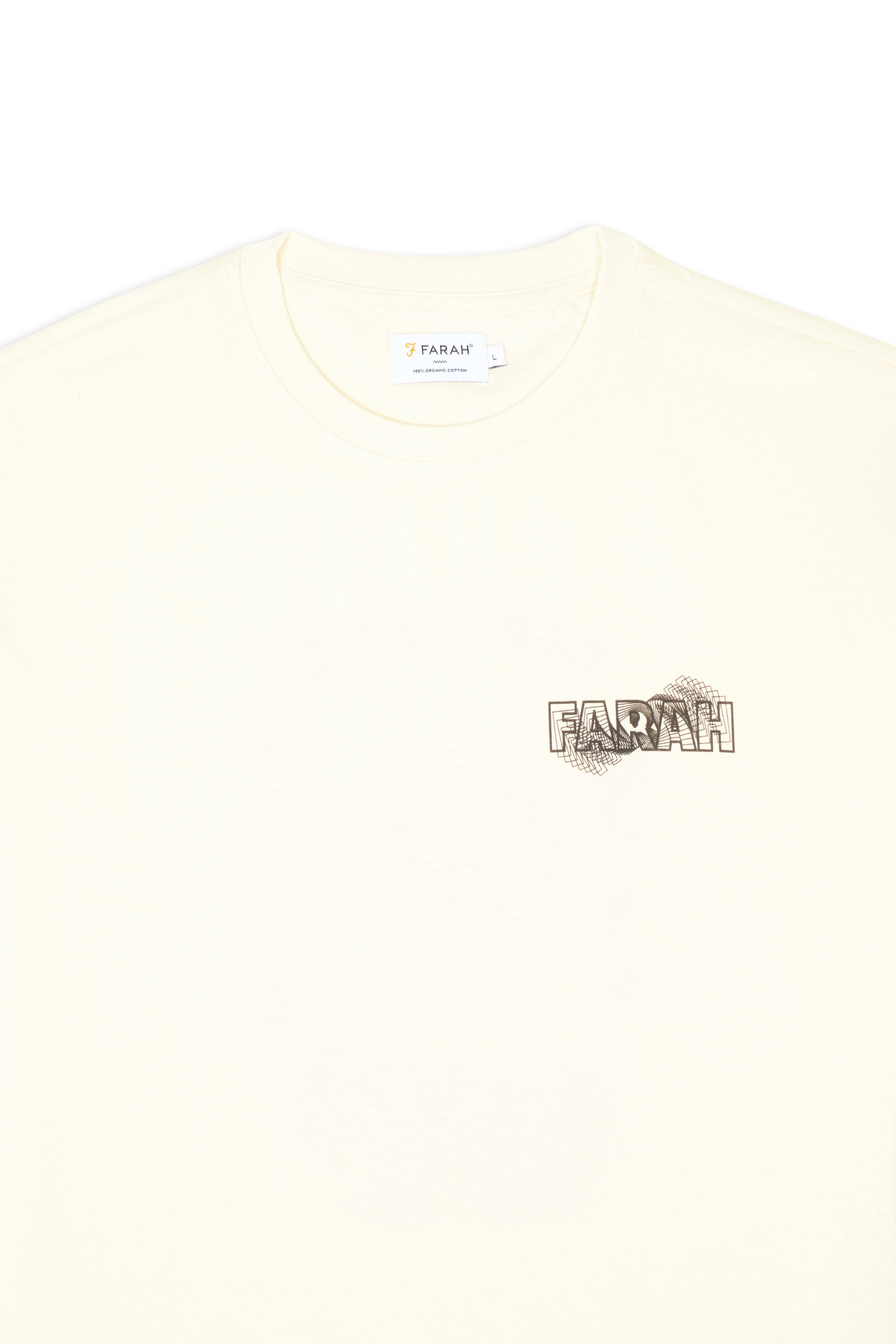 FARAH T-shirt  MOORE GRAPHIC Beige