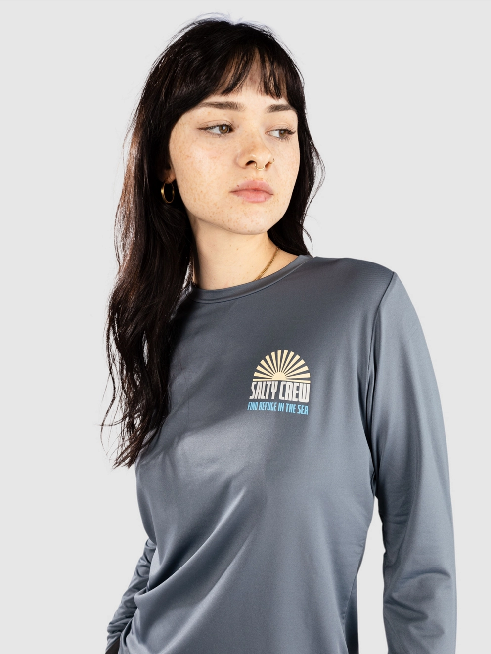 Salty Crew In The Rays Sun Longsleeve Lycra fin blue