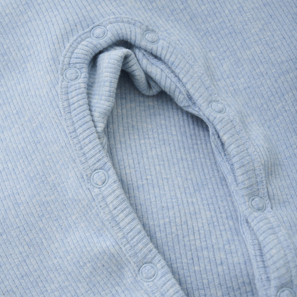 Køb FIXONI Blue Fog Melange Romper LS Mélange Rib