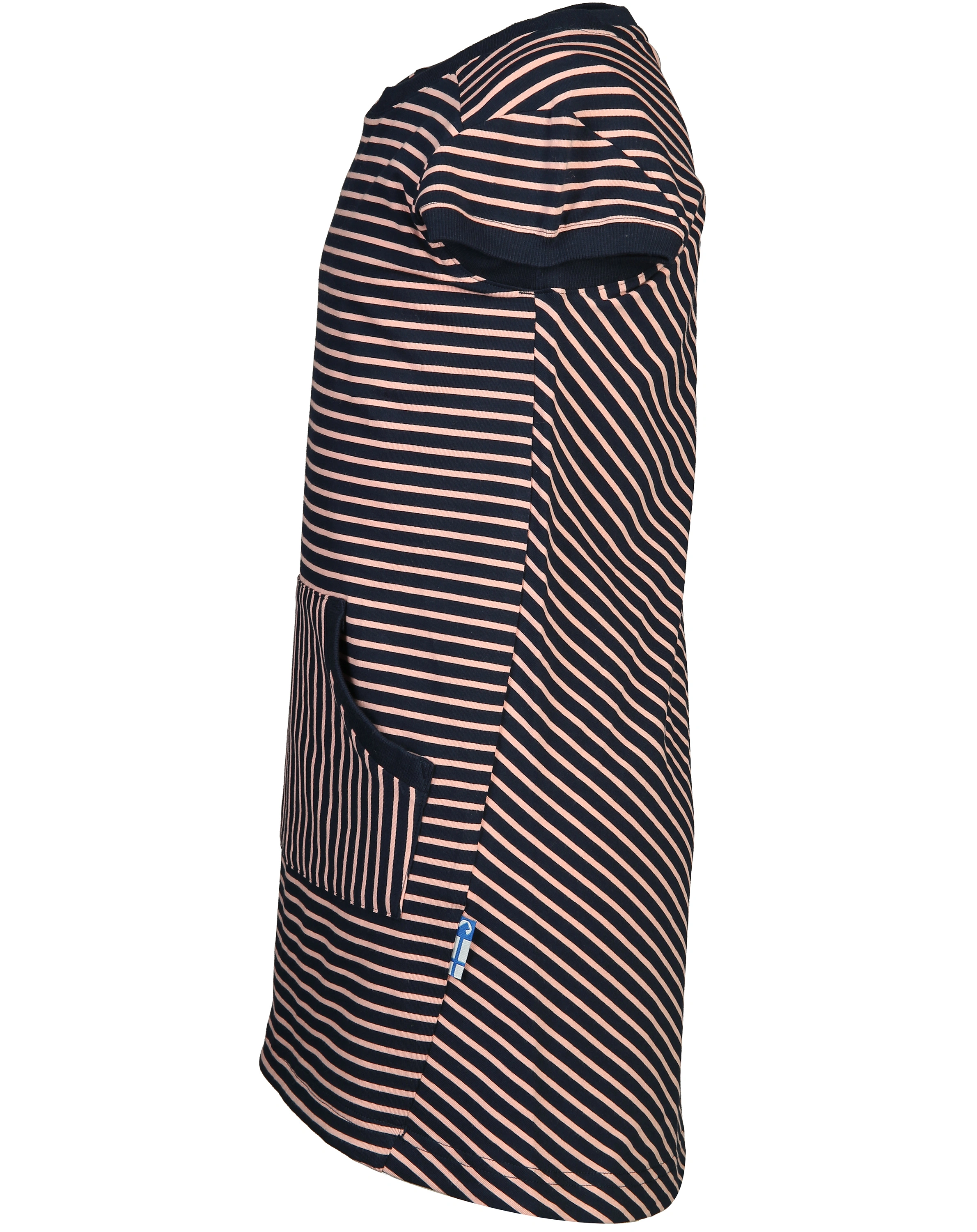 Kurzarm-Kleid KEIDAS gestreift in navy