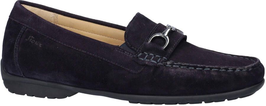 Sioux Cortizia suède mocassins donkerblauw