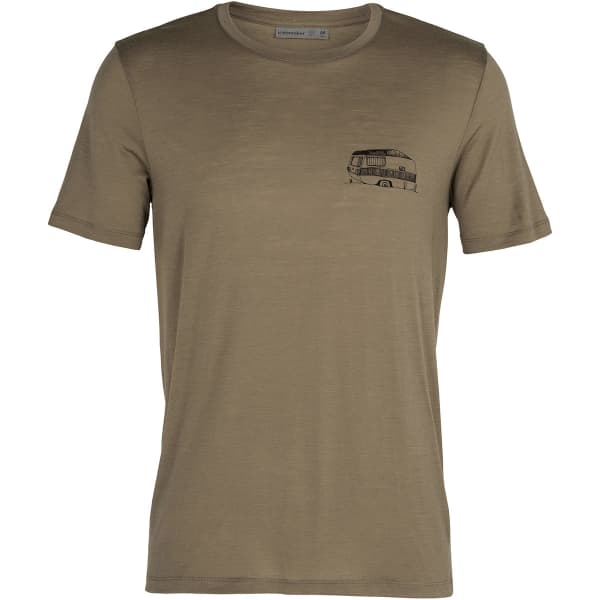 T-shirt randonnée ICEBREAKER M TECH LITE SS CREWE CARAVAN LIFE FLINT