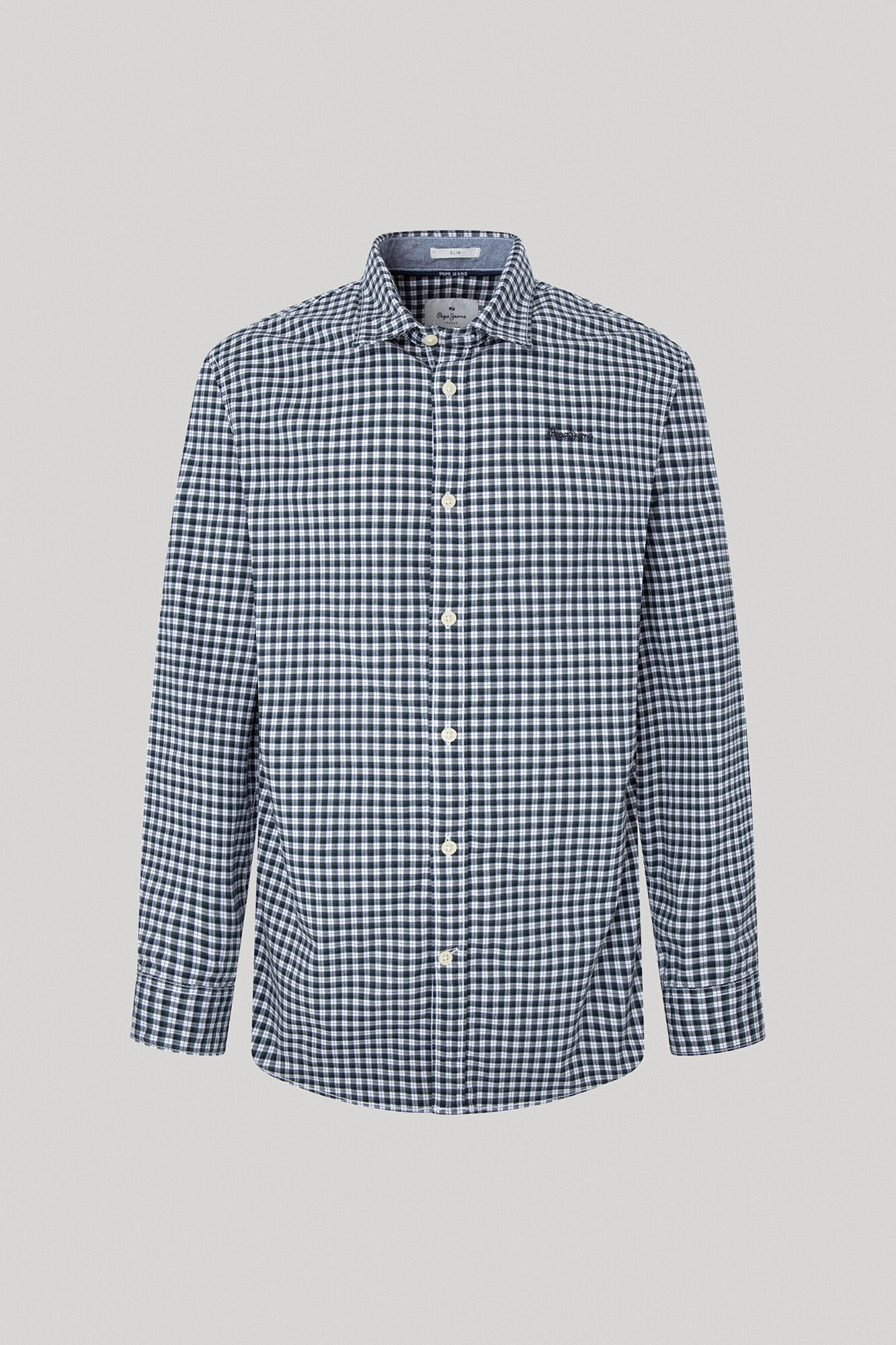 Camisa xadrez de corte justo