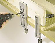 Guide de perçage et d'assemblage des tourillons Wolfcraft ø6/8/10 mm