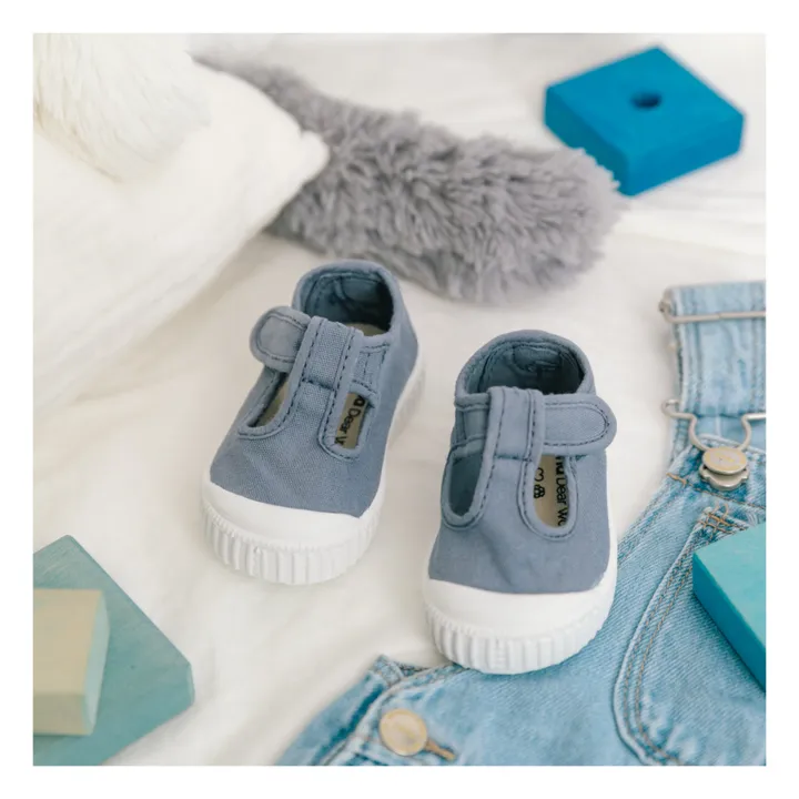 Victoria Baskets Scratchs Sandalia Tira Lona | Bleu