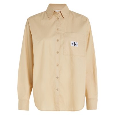 Chemise à manches longues femme Label Relaxed Shirt CALVIN KLEIN