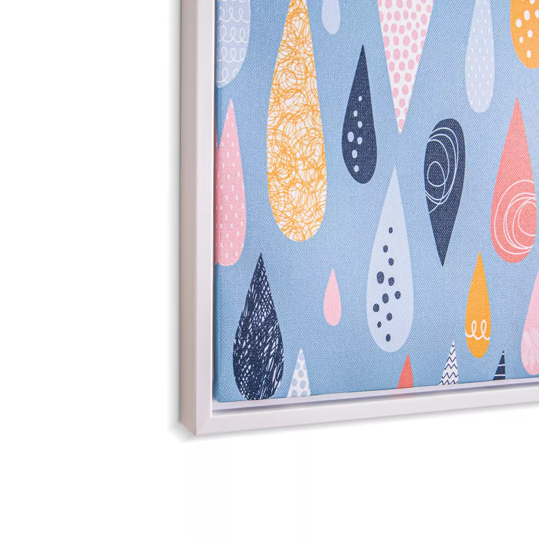 Wandbild 30 x 40 cm Tropfen in Blau