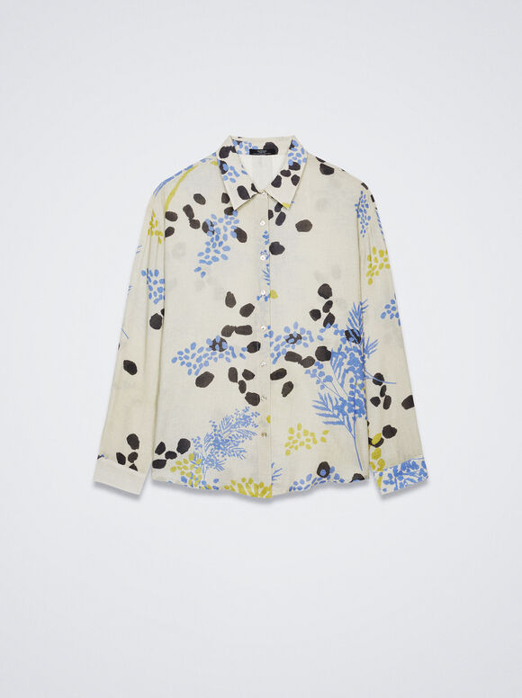 Camisa estampada - Branco-sujo