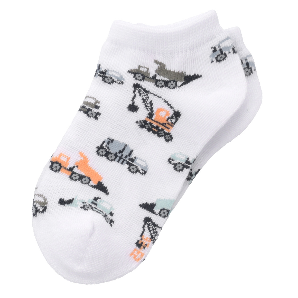 4 Paar Jungen Sneaker-Socken im Set weiss / hellgrün / dunkelblau