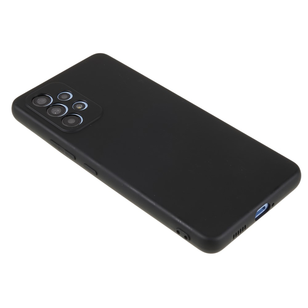 Samsung Galaxy A53 5G Gummi Case Hülle mit Kameraschutz - Schwarz