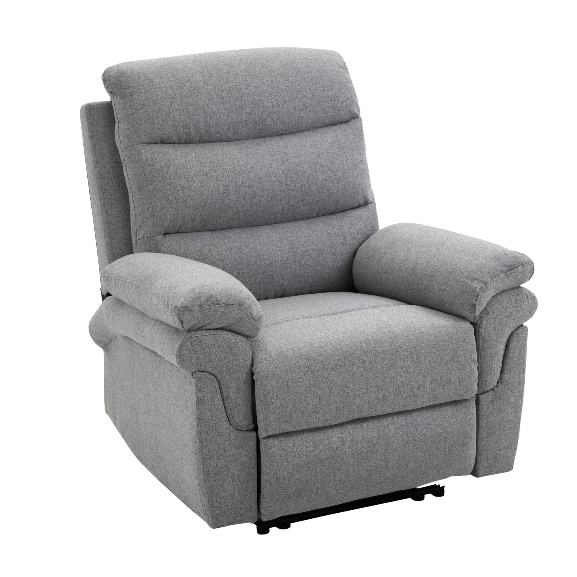 HOMCOM Ruhesessel mit Liegefunktion grau 91B x 92T x 102H cm