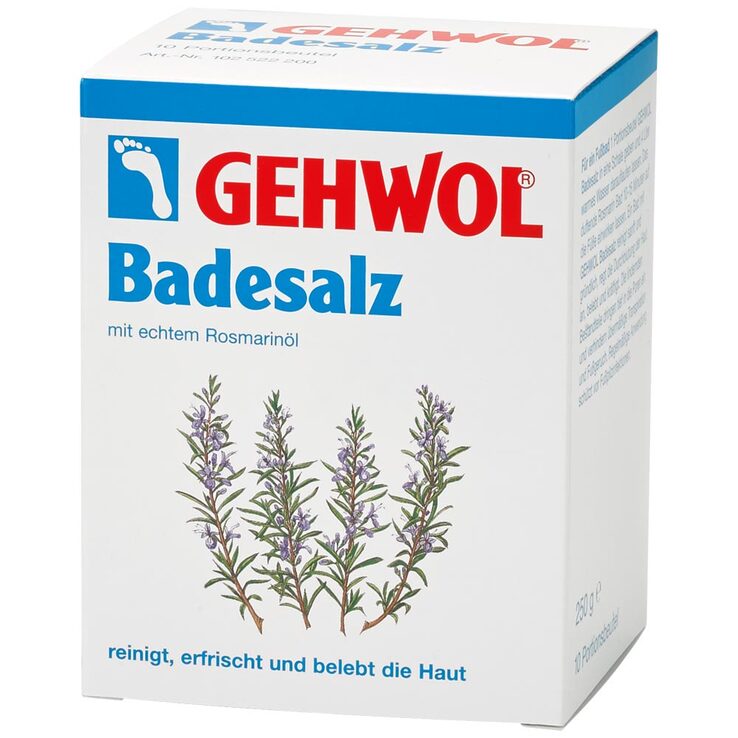 Gehwol Rosmarin Badesalz Por, 10X25 g