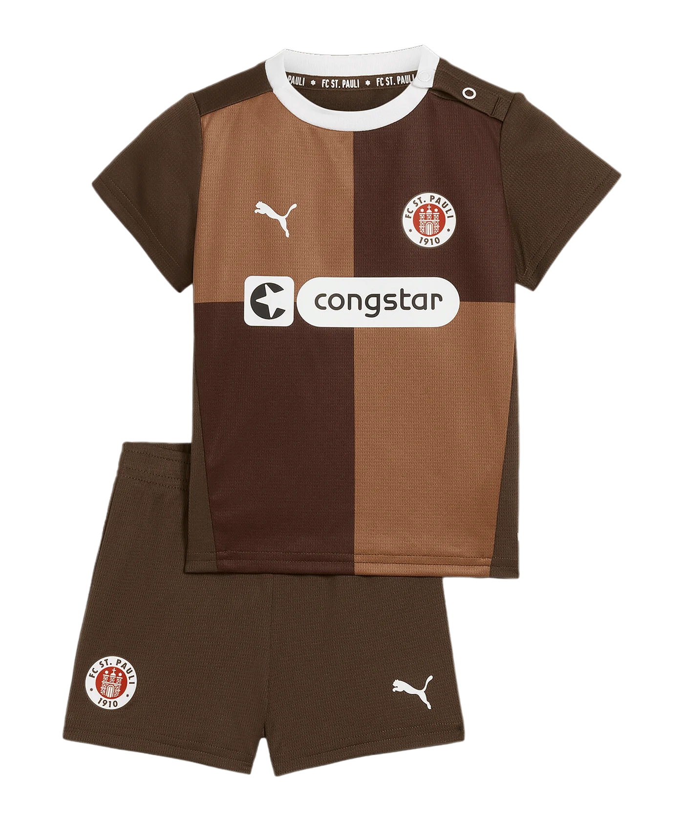 PUMA FC St. Pauli Babykit Home 2024/2025 Kids Braun F01