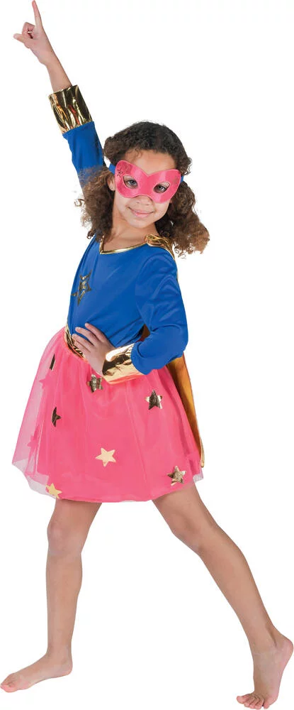 DEGUISEMENT SUPER HEROINE TAILLE 5-7 ANS
