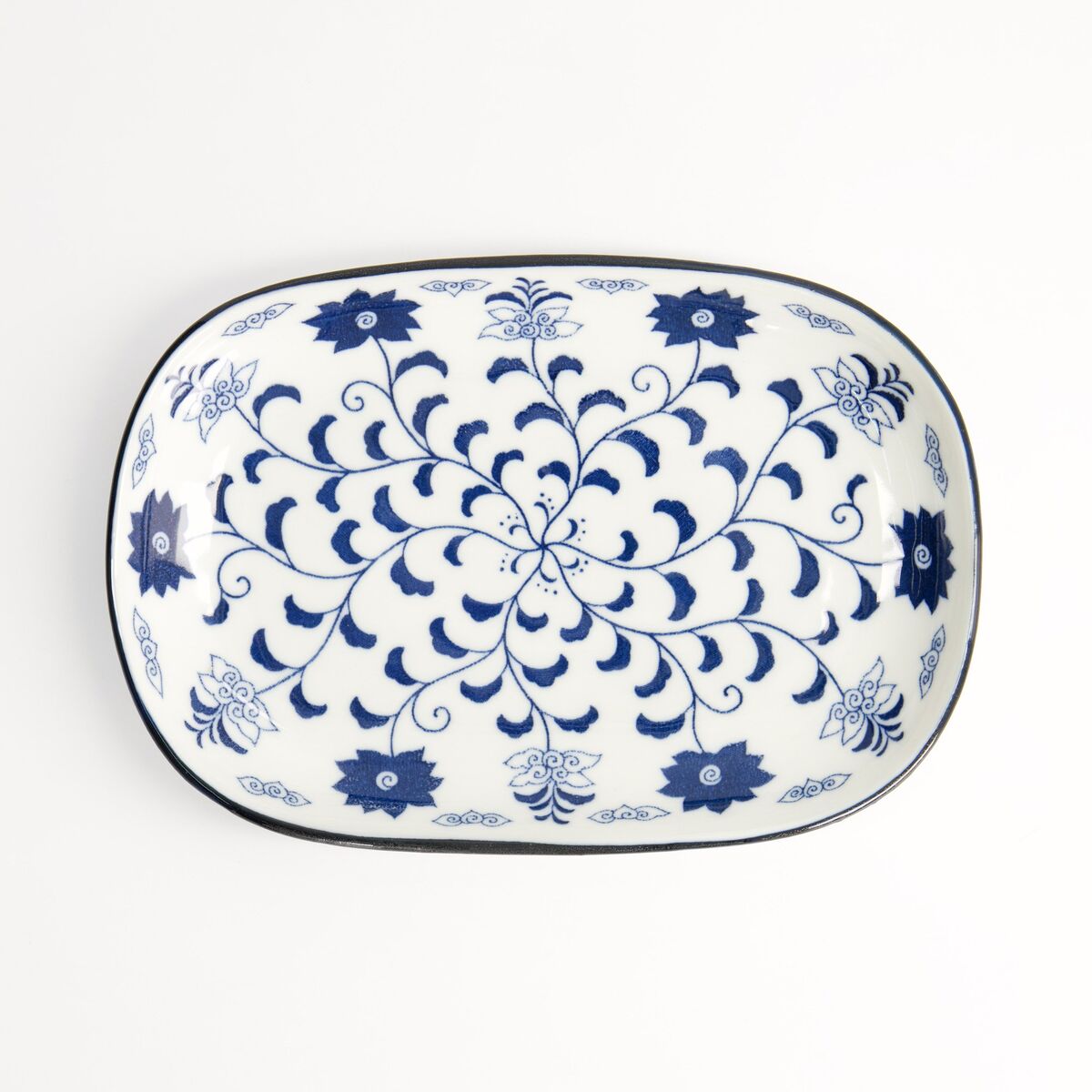 Blue Botan oval tallerken