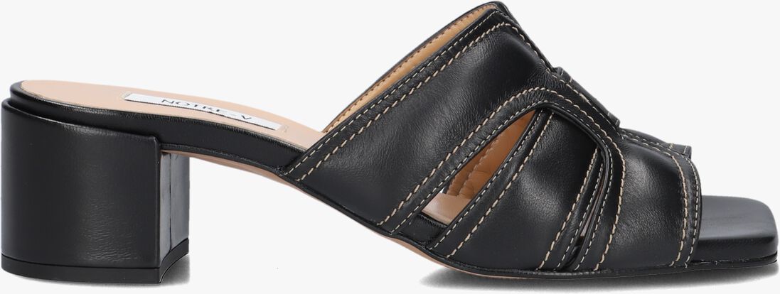 zwarte notre-v sandalen met hak 42252/g