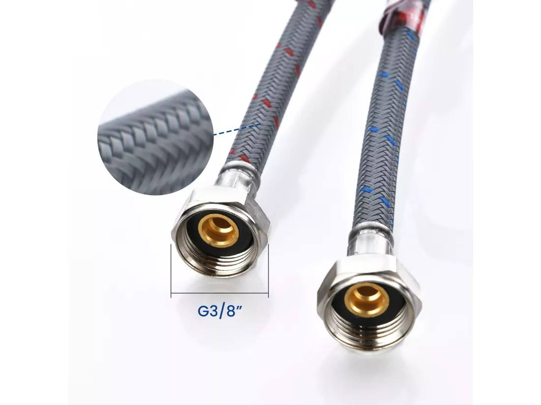 2PCS Mitigeur de Cuisine avec Douchette Extractible - Rotatif à 360 ° en Acier Inoxydable Brossé Mitigeur Cuisine d'Évier - 2 modes de sortie d'eau